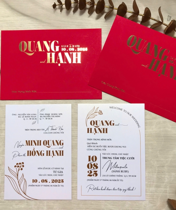 Thiệp Cưới LVEK14