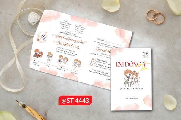 Thiệp cưới Say Yes – em đồng ý