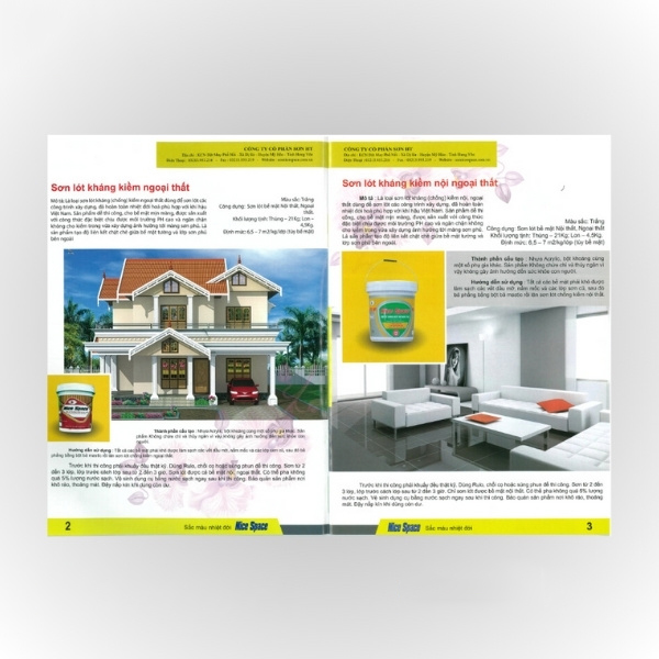 Quy Cách Thiết Kế Và iN Ấn Catalogue Sơn