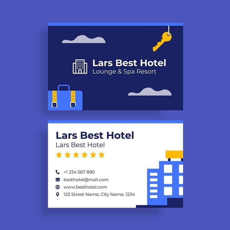 Mẫu Card Visit Đẹp Cho Ngành Du Lịch - Khách Sạn