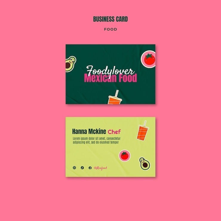 Đặc Điểm Của Card Visit Ngành Nhà Hàng