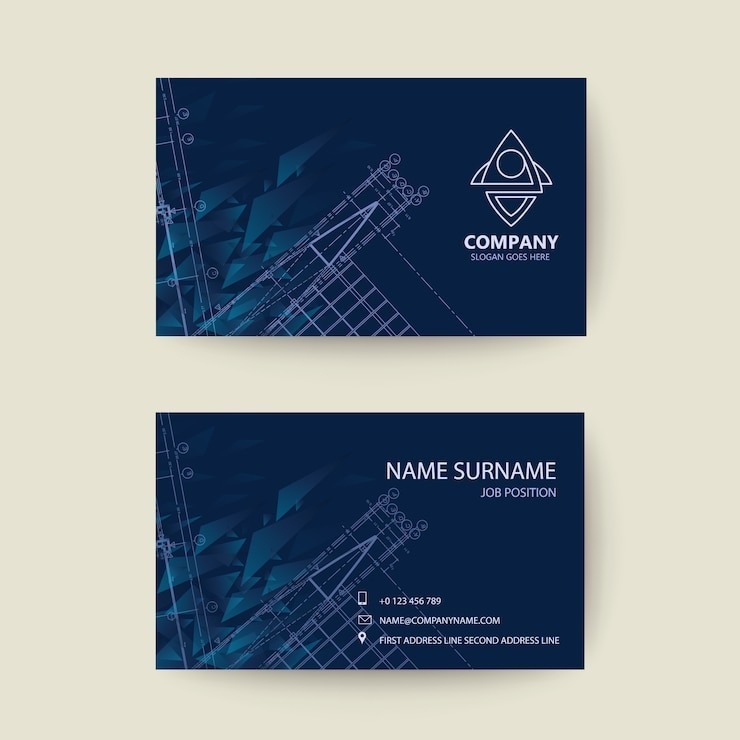 Mẫu Card Visit Đẹp Cho Ngành Xây Dựng