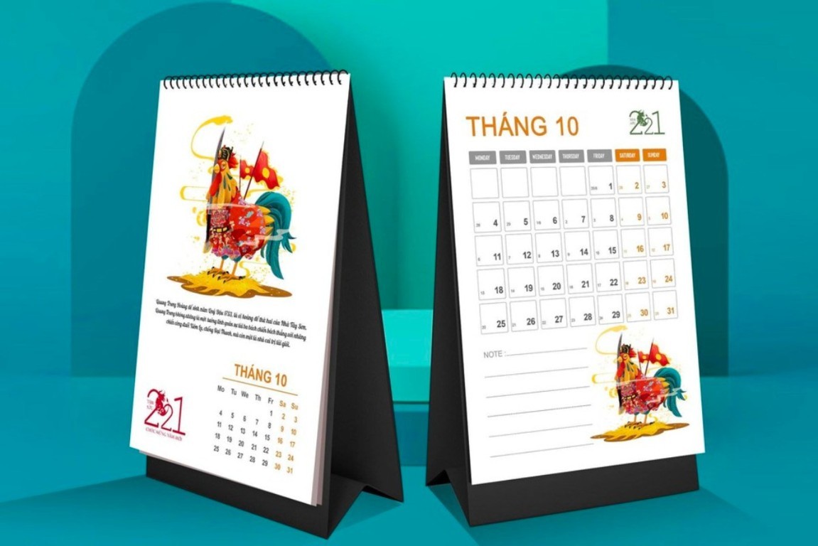 Quy trình in lịch để bàn chuyên nghiệp tại In Sáng Tạo