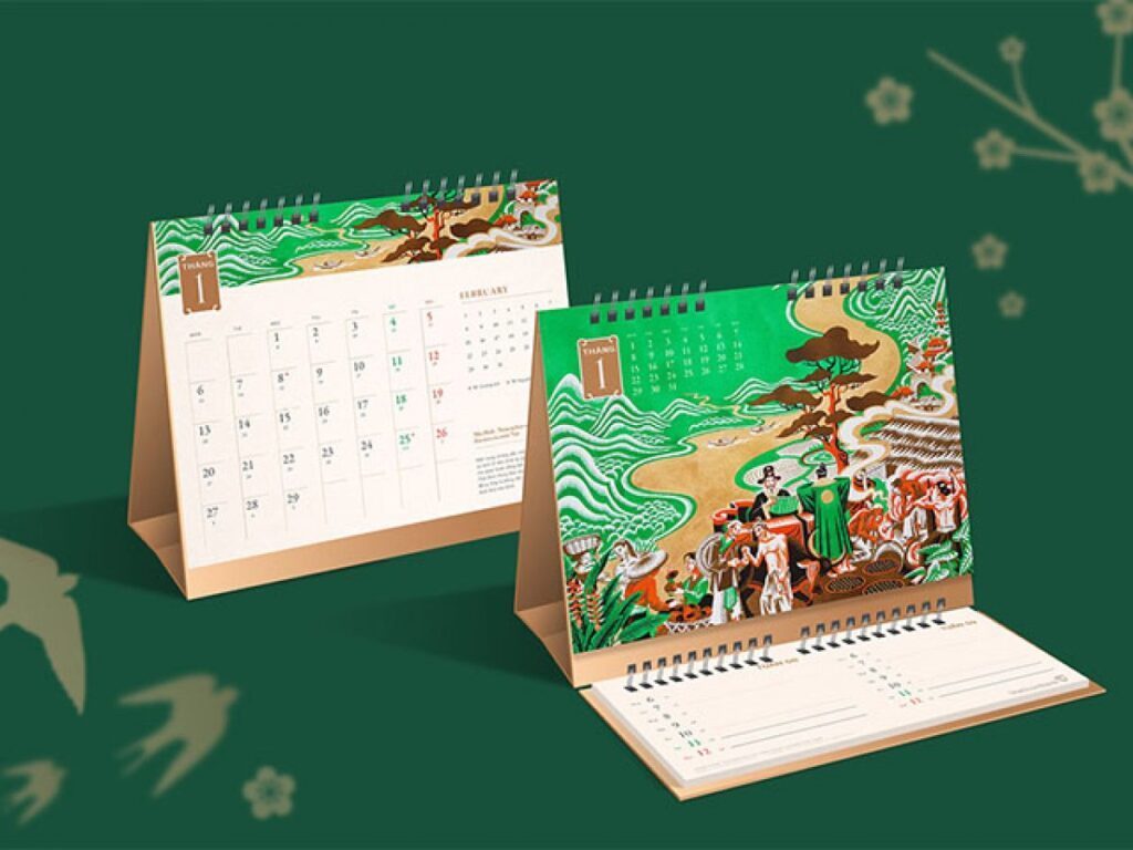 Thiết kế lịch Tết độc quyền – Cá nhân hóa thương hiệu
