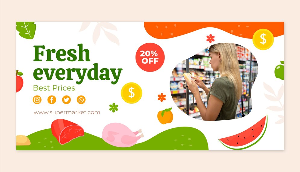 Một số mẫu voucher ấn tượng cho siêu thị, cửa hàng tiện lợi